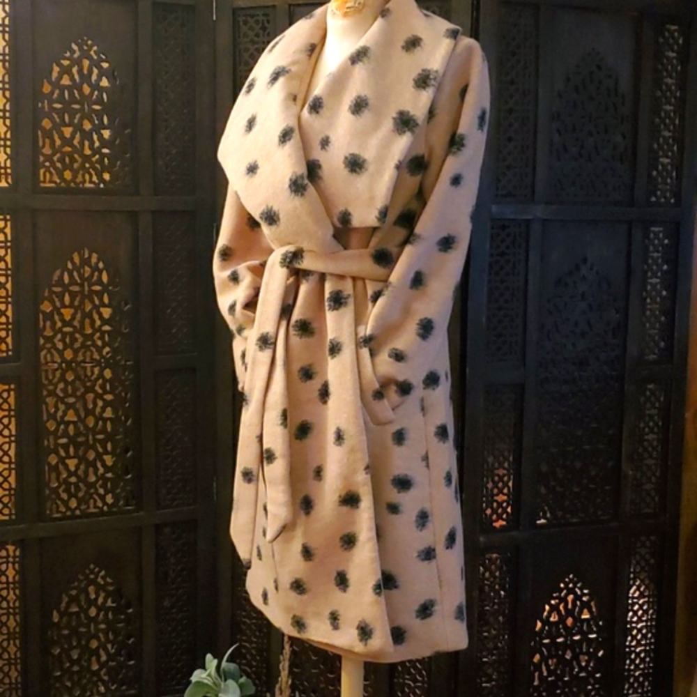 Hutch Juni Coat cream with spots